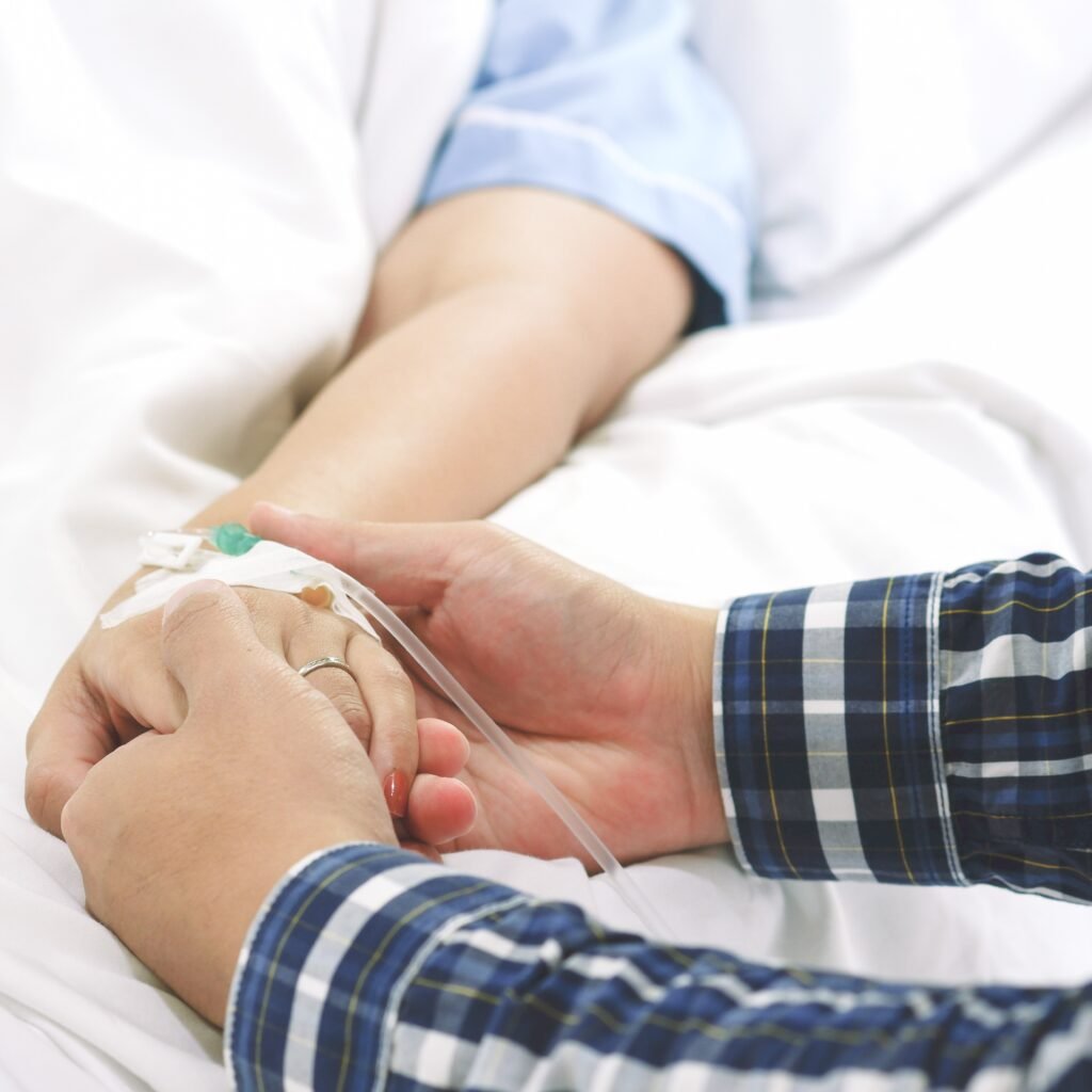 Signs it might be time for hospice care shown through emotional support during a hospital stay