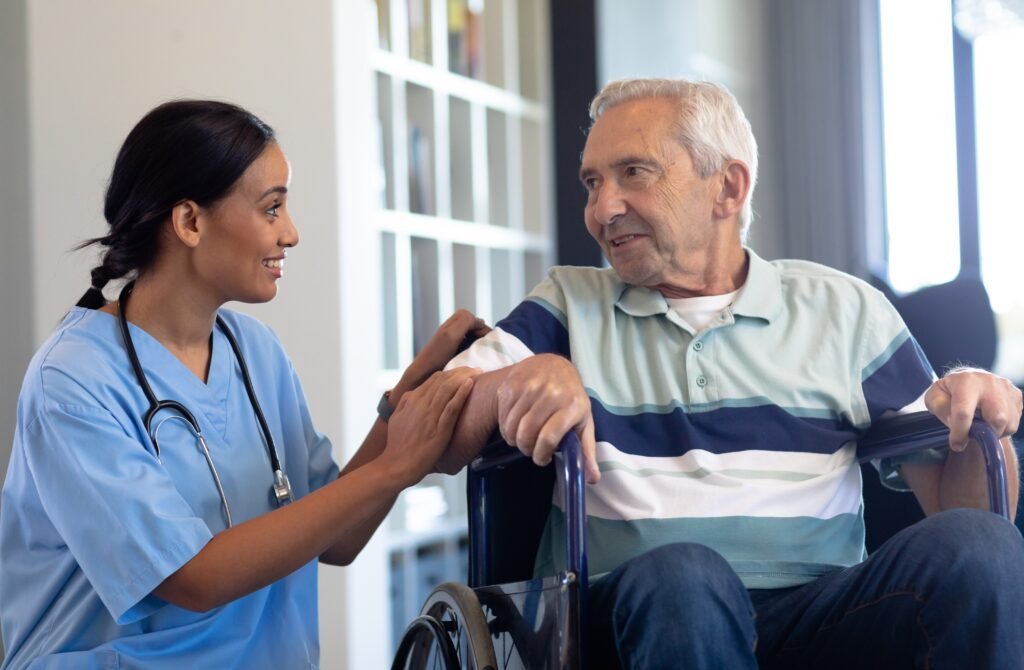 Nursing homes staff communication and resident care support