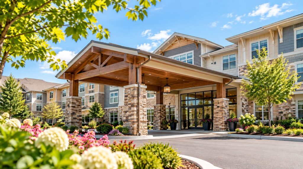 Assisted living community representing senior housing options