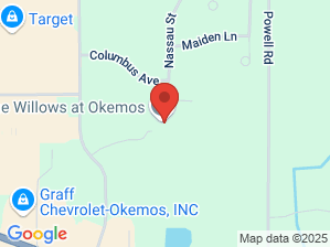 Location map for The Willows At Okemos