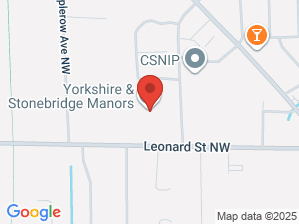 Location Map for Yorkshire Manor